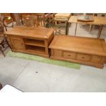 Pine TV stand and coffee table