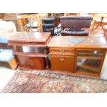 2 cabinets and sewing table