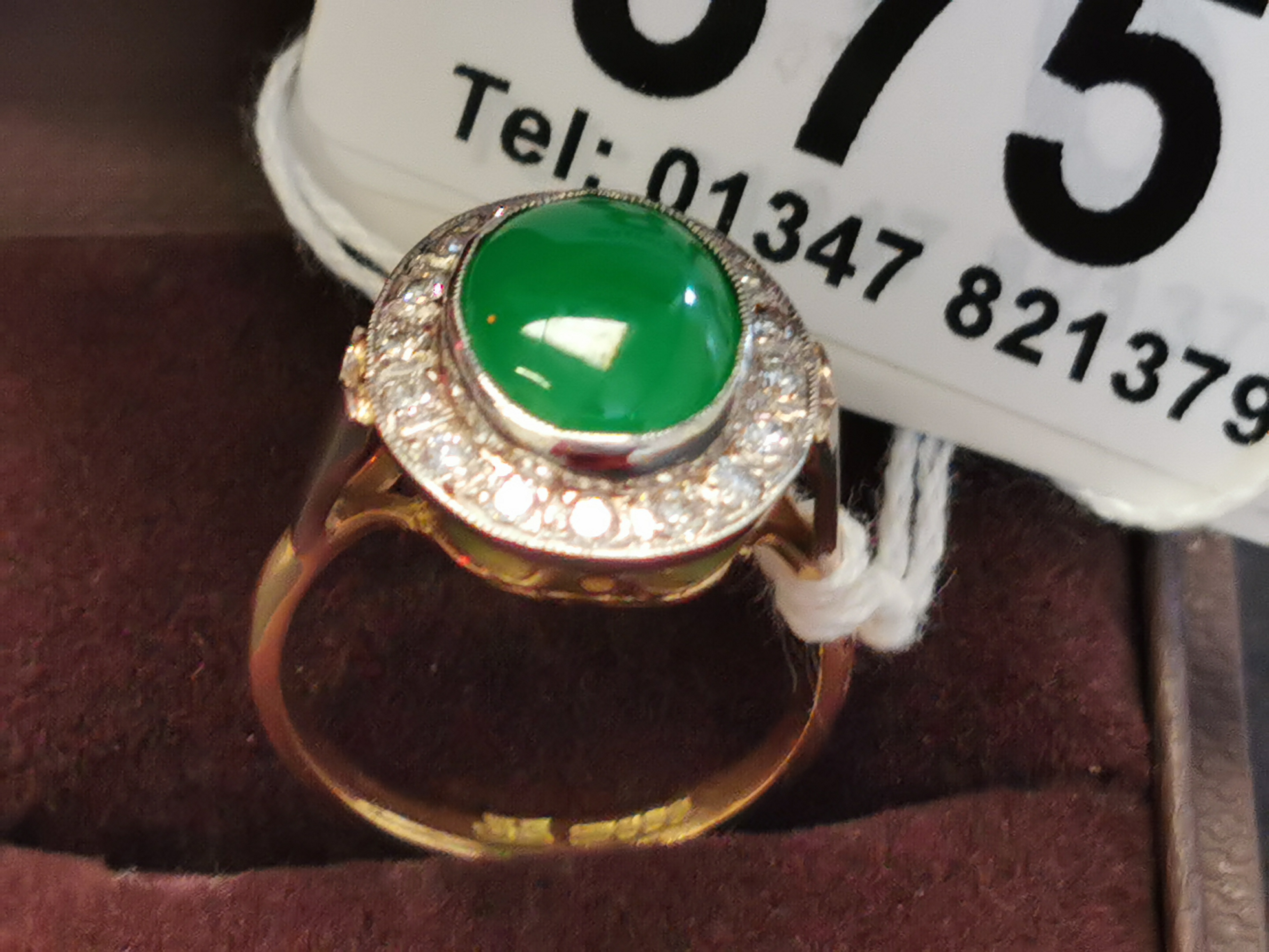 Bouchon Emerald & Diamond Ring