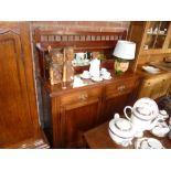 Titchmarsh & Goodwin-style mirror-backed Oak Sideboard