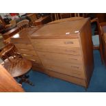 Teak white and Newton chest and teak chest