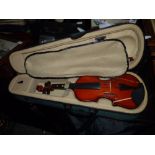 Exc Con Antoni Cased Violin & Bow