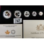 2016 Canadian Silver Maple Leaf Premier Coin Set - 57g total
