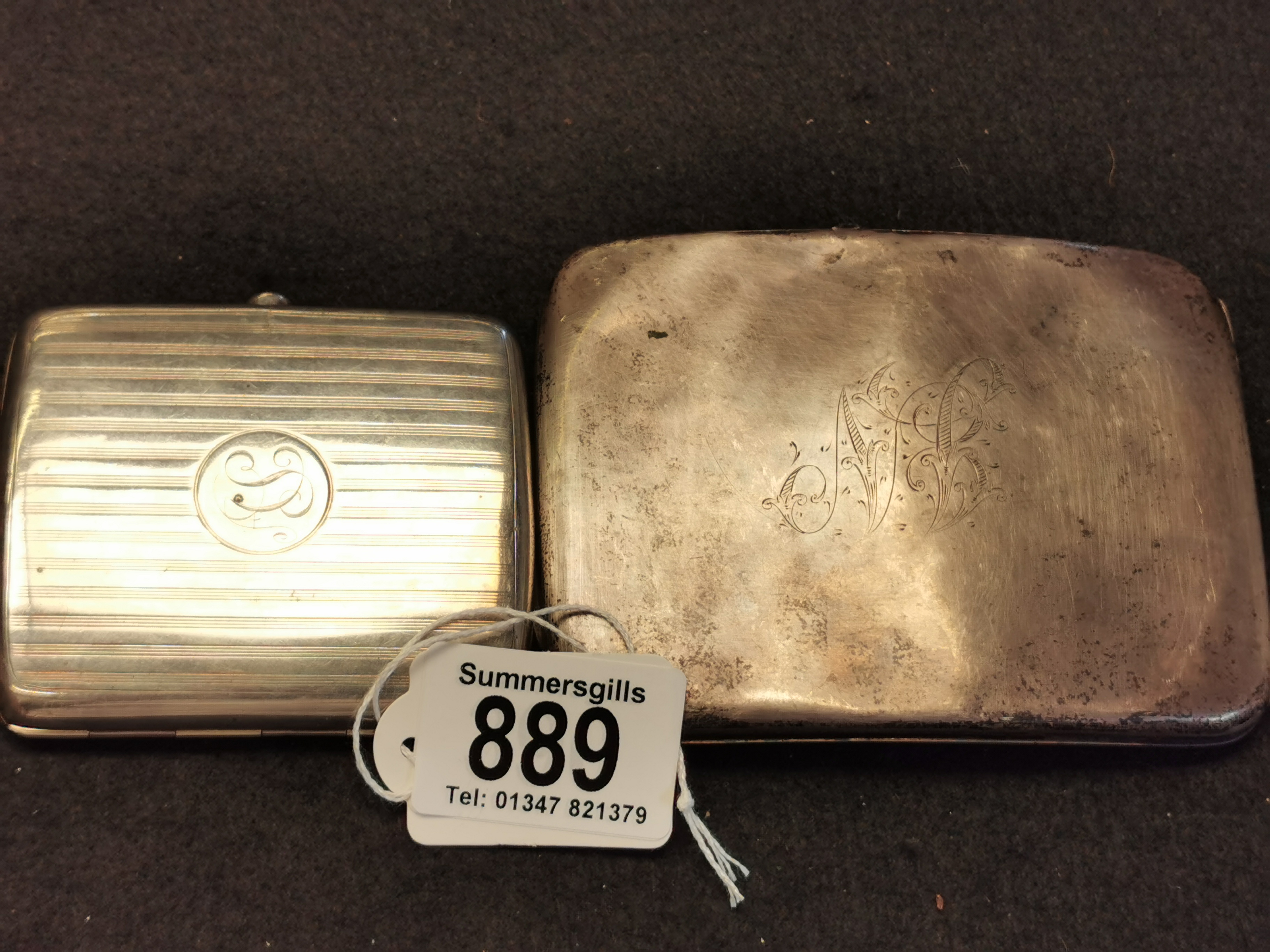 Two Silver Cigarette Cases (18)