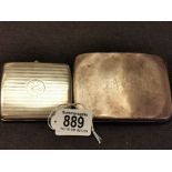 Two Silver Cigarette Cases (18)