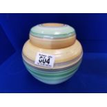 Yellow & Green Shelley Ginger Jar