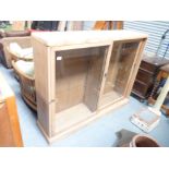 Pine display cabinet