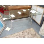 Glass table 1.6m x 0.8m
