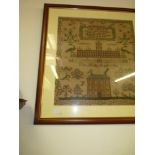 1821 Framed sampler