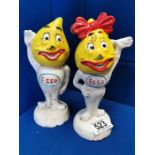 Pair of Esso Cast Iron Advertising Figures