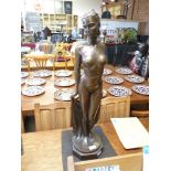 Bronze effect female figure