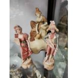 Trio of Royal Dux Porcelain Figures