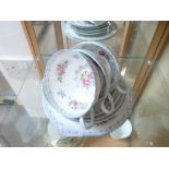 10pc Shelley Crochet Floral Teaset