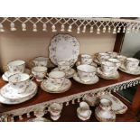 Royal Stafford Violets-Pompadour Extensive Tea Set