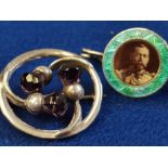 Pair of Charles Horner Brooches