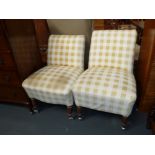 2 x Victorian chairs