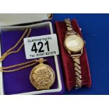 Oris Miniature Gold-Plated Pocketwatch & Ingersoll Ladies Watch