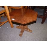 Yorkshire Oak Mouseman Octagonal Side Table