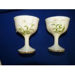 Pair of Fukagawa Porcelain Goblets