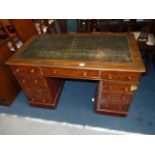 Victorian pedestal desk