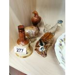 Group of Miniature Beswick Beneagles & Other Whisky Decanters