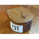 Lizardman Yorkshire Oak Horseshoe Trinket Box - Mouseman Interest