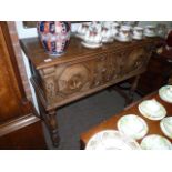 Early Oak-Style Hall Table/Sideboard