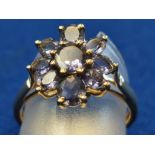 9ct Gold Ameythst Ring, size N/P