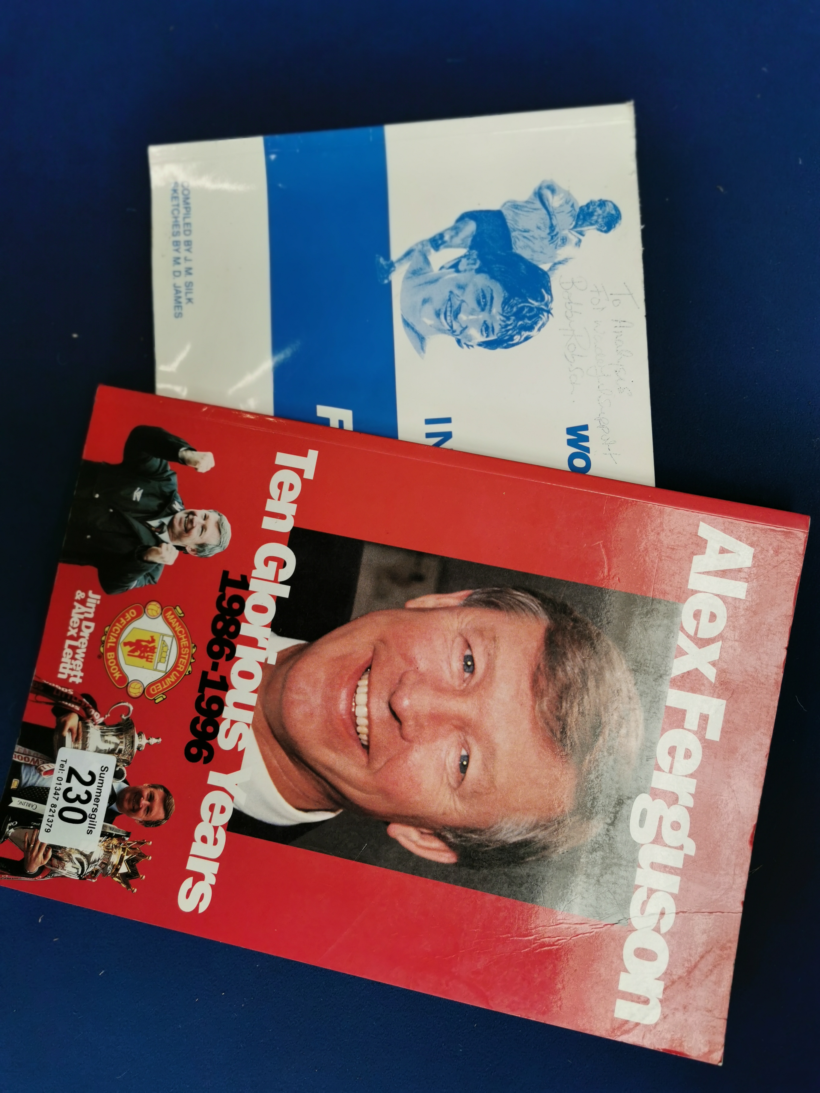 Signed Alex Ferguson & Signed Bobby Robson Books