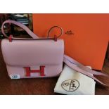 Boxed Hermes Pink Ladies Handbag