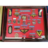 Framed German Kriegsmarine Naval & Submarine Badge WWII Collection