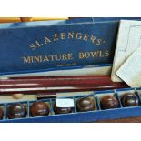 Slazenger Vintage Set of Miniature Bowls