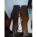 Pair of Vintage Leather Gun Cases