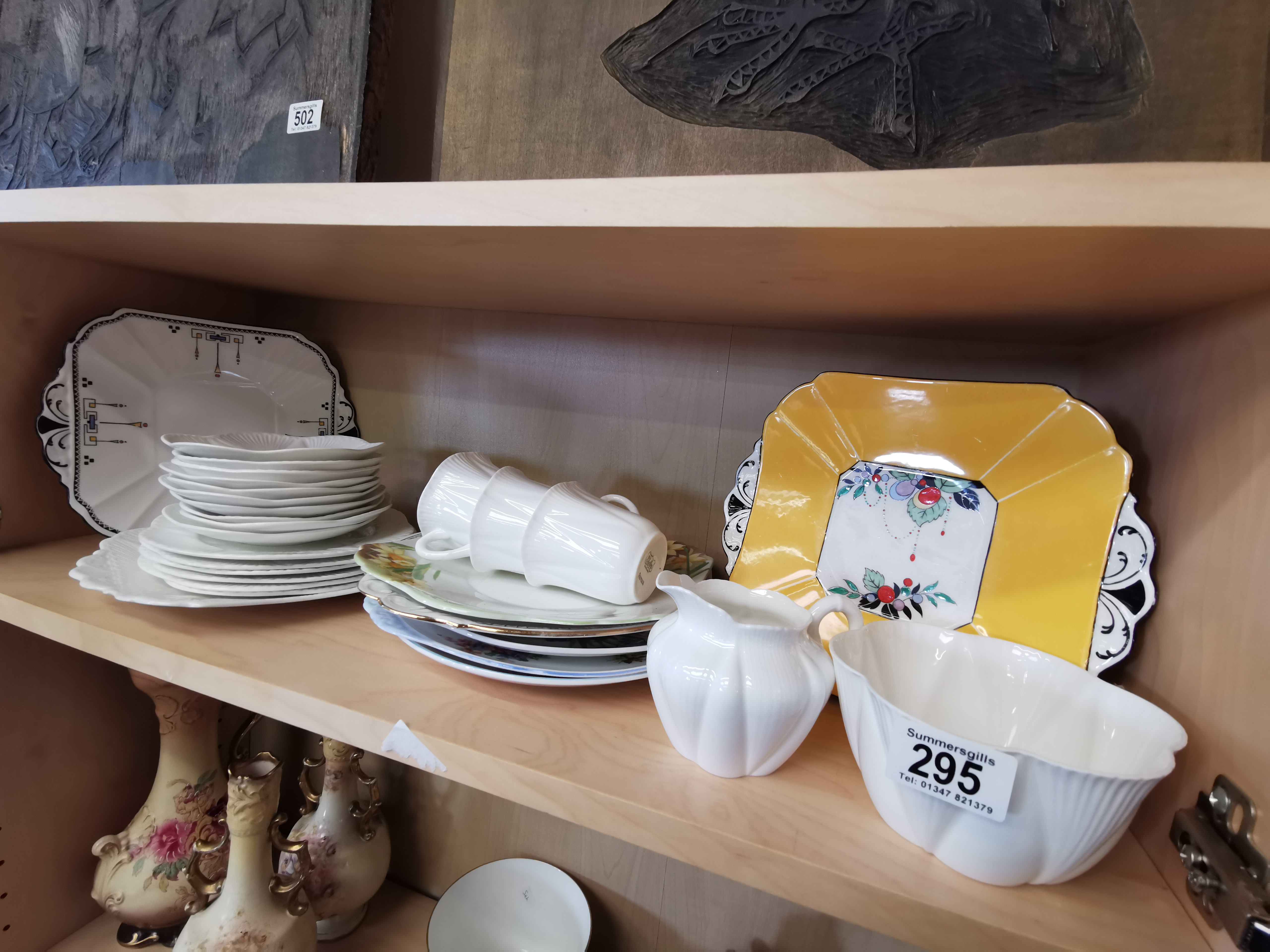 Collection of Shelley Sandwich Plates & Dainty White China