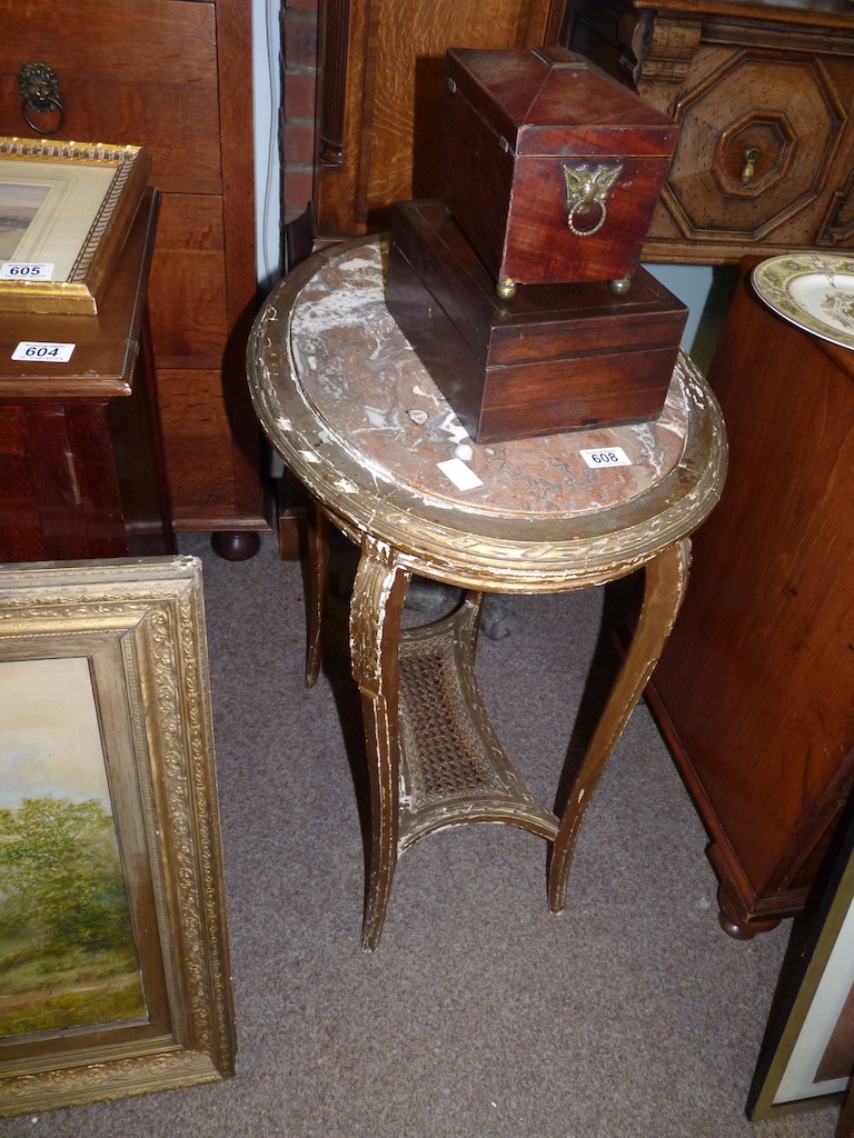 Marble Topped Concole Table