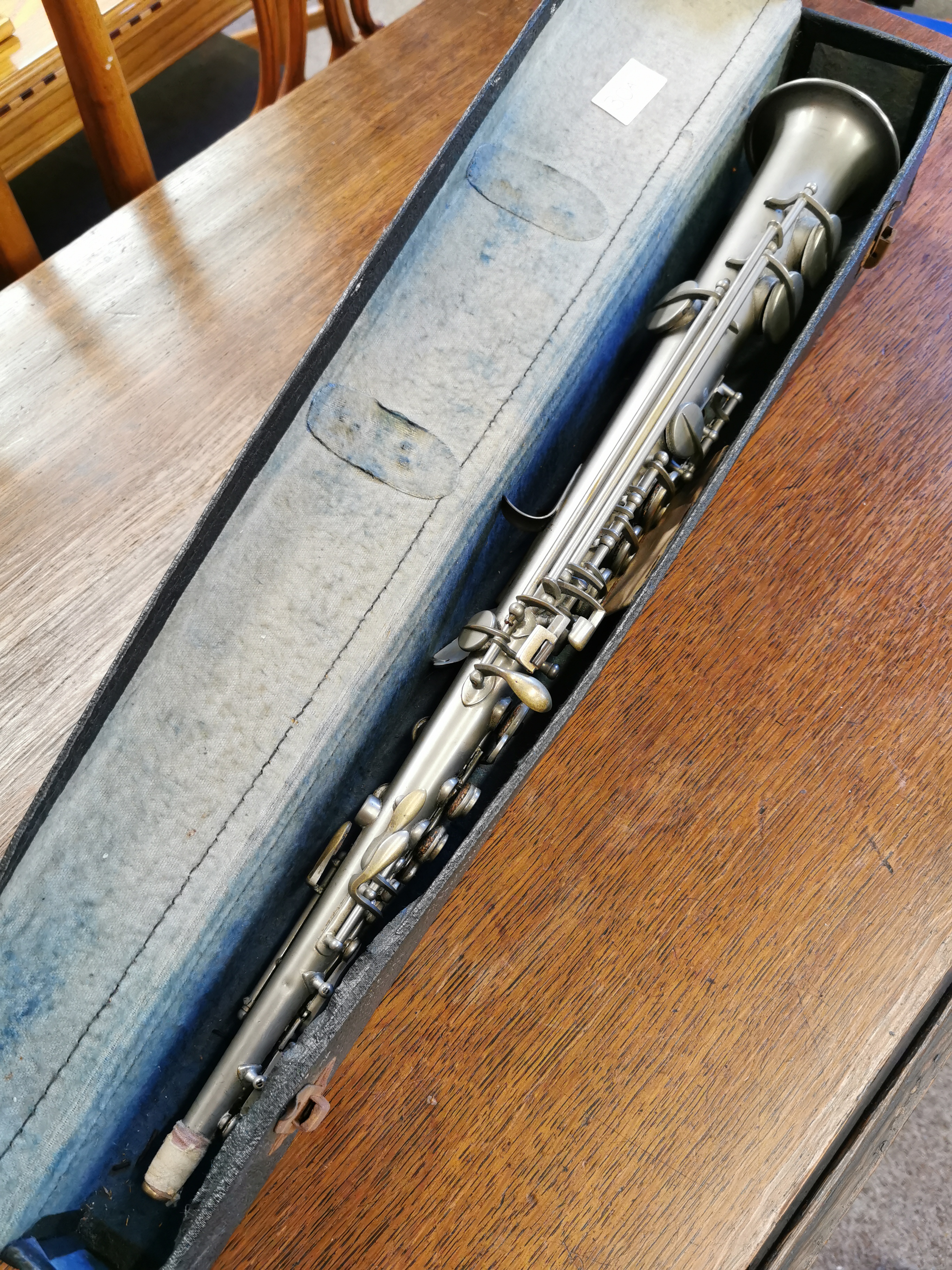 Cased Soprano Saxophone/Horn Musical Instrument