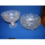 Pair of Victorian Glass Centrepieces
