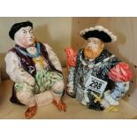 King Henry VIII Decorative Teapot & Character Jug