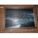 Dambusters style oil on canvas