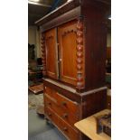 Victorian linen press