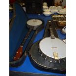 Trio of Vintage Banjos (Two cased)