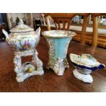 Trio of Three Classical Ceramic Vases/Jars inc Copeland Garrett
