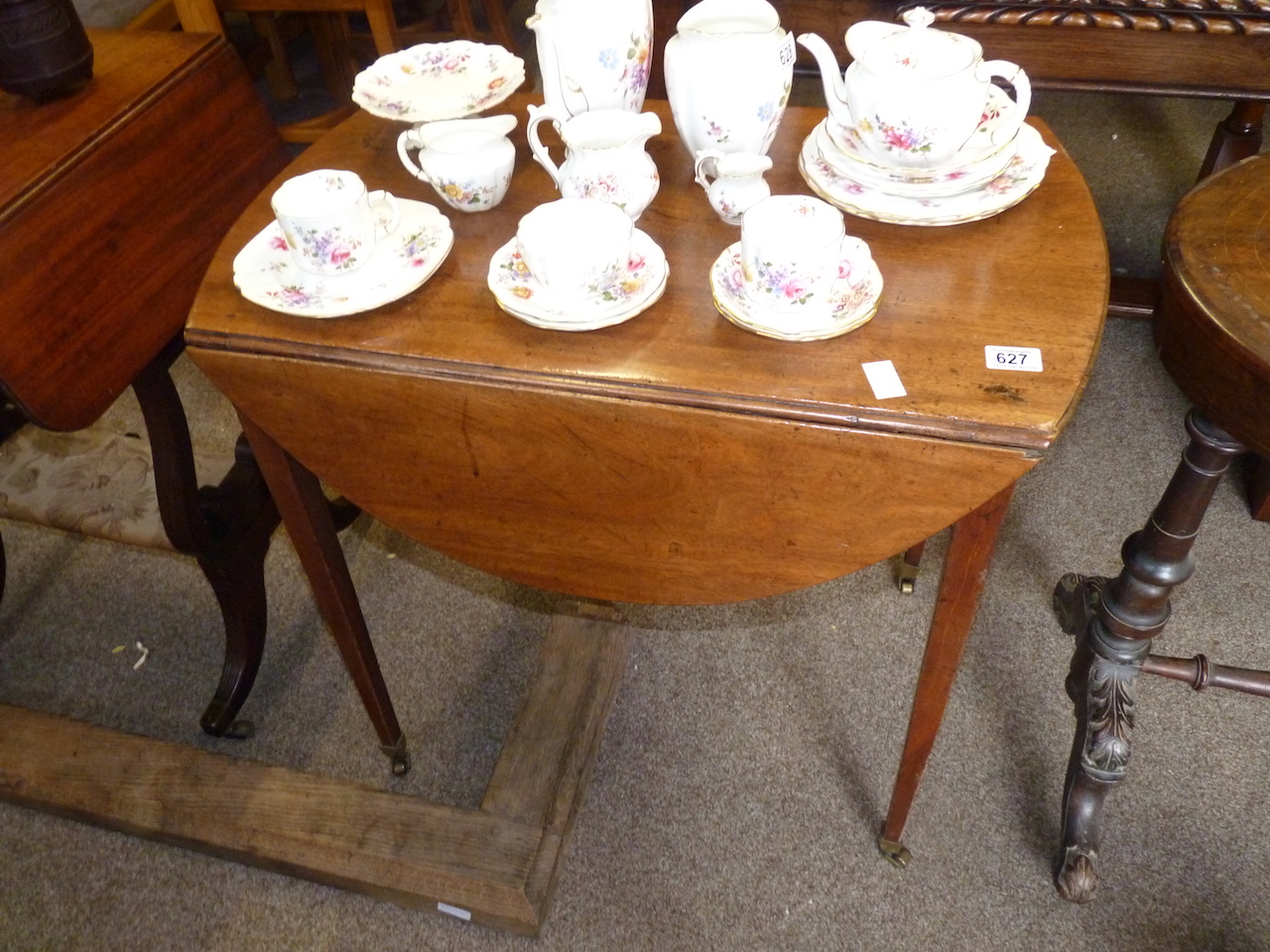 Antique Oak Drop Leaf Table