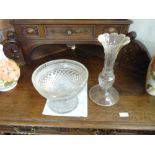 Victorian Glass Centrepiece & Vase