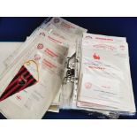 Large File of Manchester United Cup, League & European Fixture Paperwork, w/travel arrangements &