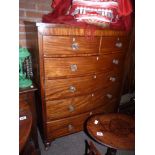 Large Two-Over-Four Antique Chest of Drawers