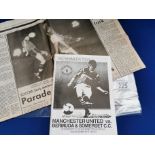 Manchester United 1987 Football Bermuda Tour Programme & Newspaper Excerpt