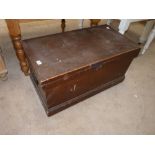 Antique pine blanket box