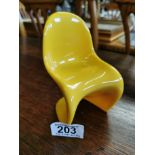 Miniature Vitra Panton Yellow Chair