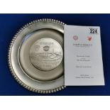 Manchester United vs Red Star Belgrade 1991 Football Super Cup Commemorative Plate - Gift to MUFC